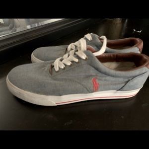 Denim polo shoes
